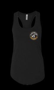 Black New Logo Upper Crest Racerback